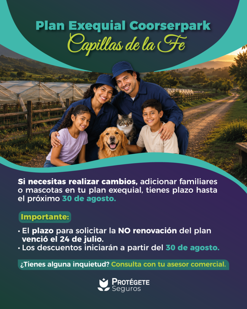 Novedades Coorserpark Capillas de la Fe
